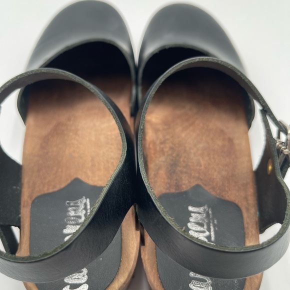 Sandgrens Hand Crafted Milan Wood Nubuck Leather Clog Sandals Sz 40 US 9-9.5 - Picture 11 of 16